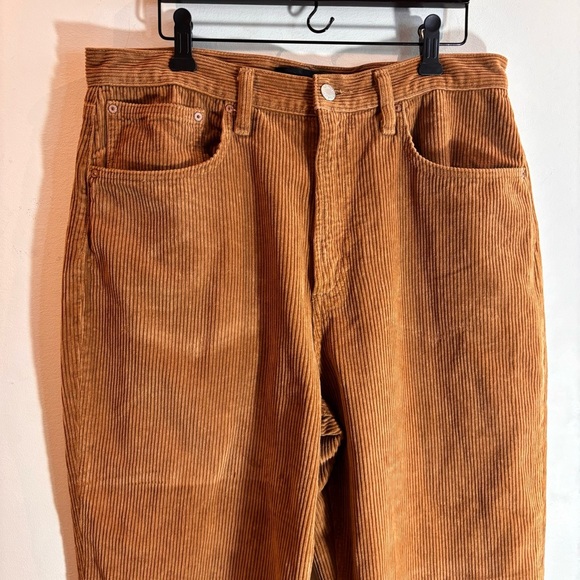 DENIM FORUM Sz 31 The Joni High Rise Loose Corduroy Trousers Pants - Picture 3 of 10